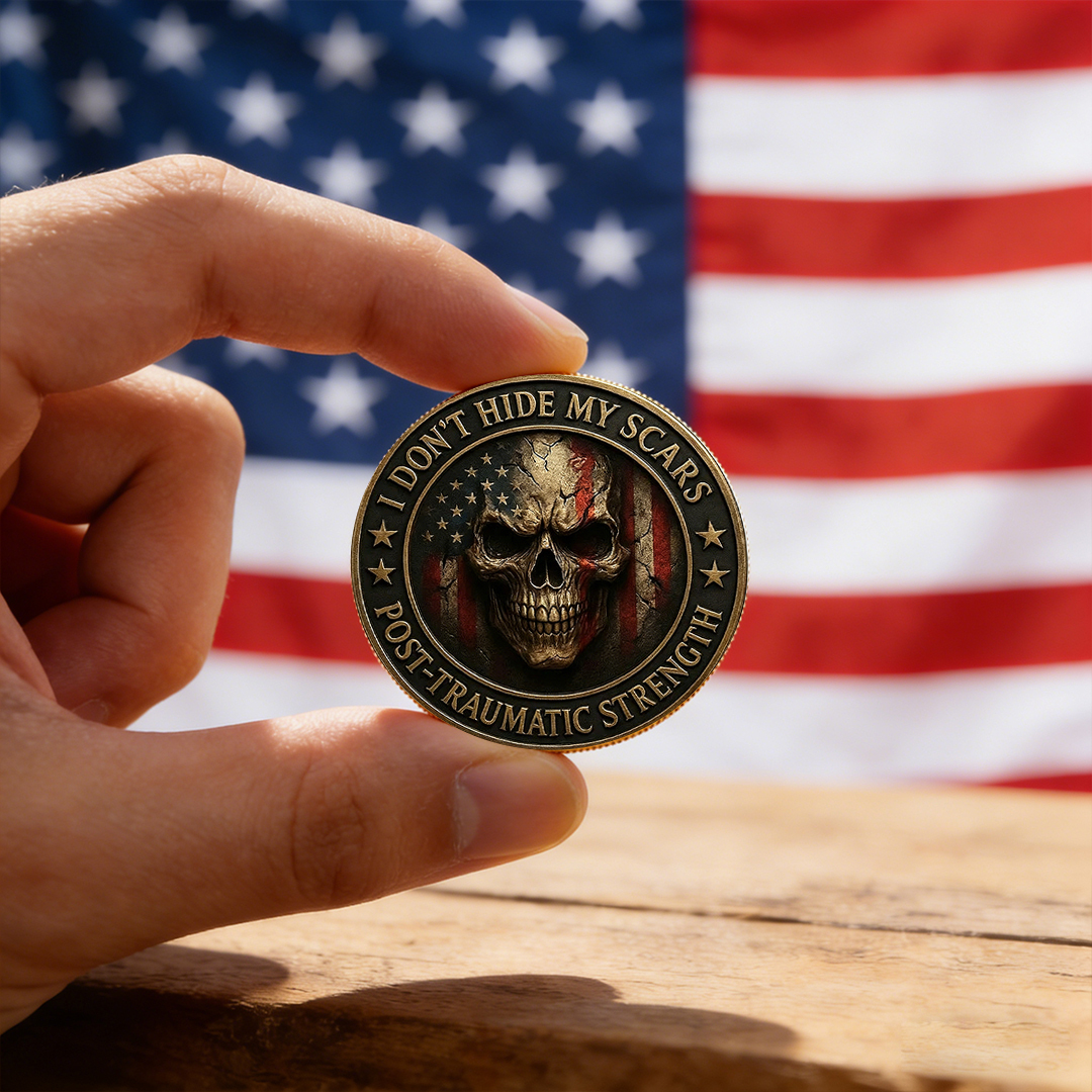 PTSD Is the Enemy – PTSD Warrior Coin of Strength & Survival