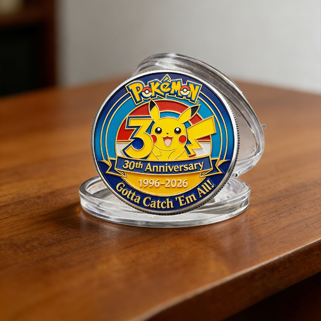 Poke 30th Anniversary Pika Collector Edition Printed Coin