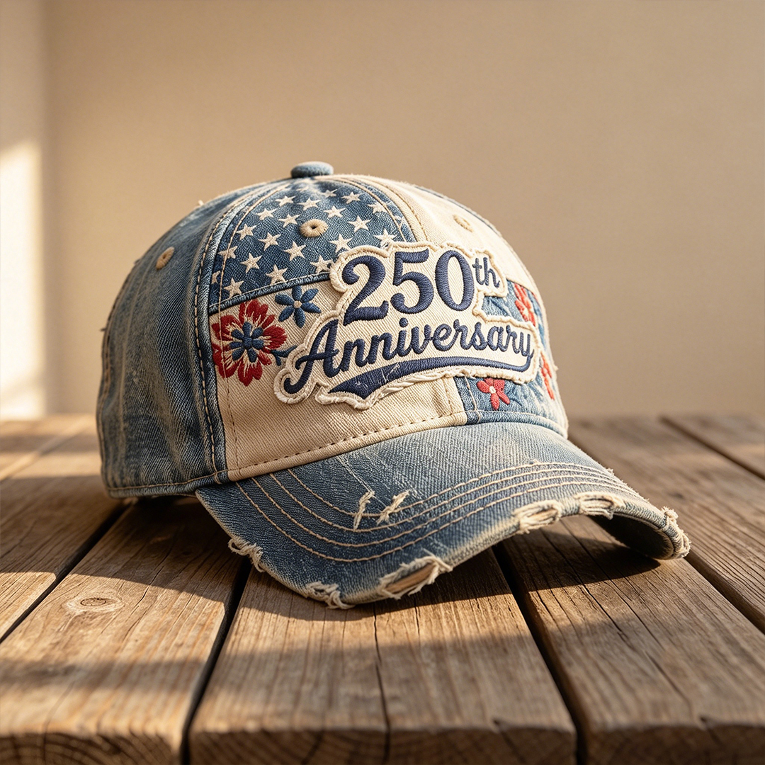 250th Anniversary of U.S.A Flowers & Stars Hat