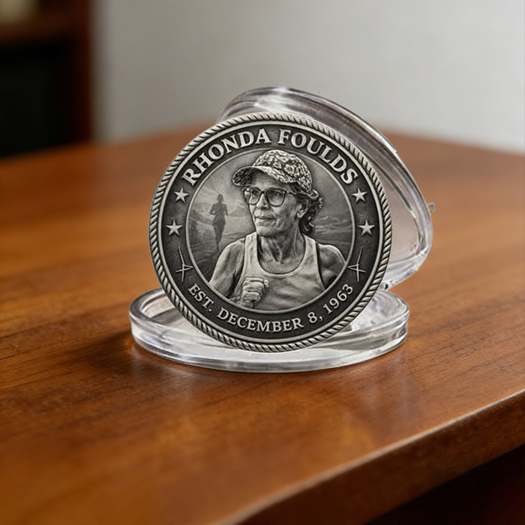 Rhonda Strong No Finish Line For Courage Coin