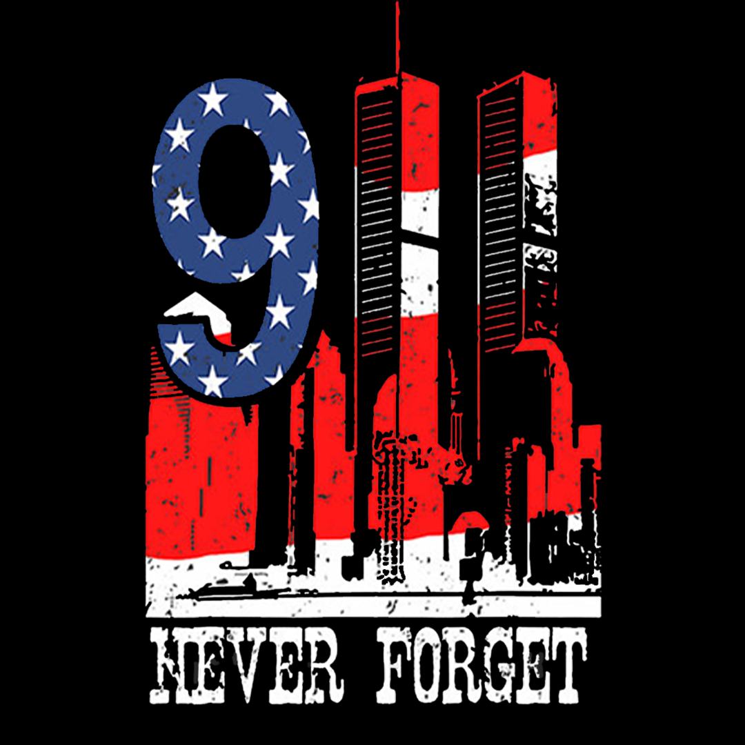 Never Forget Twin Towers Patriot Day Sticker