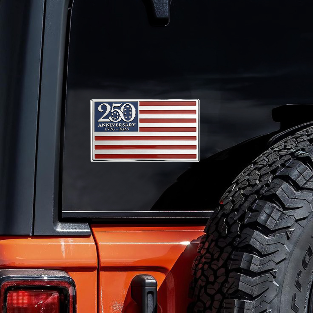 BUY 1 GET 1 FREE 🔥★250th Anniversary Metal Flag Emblem★