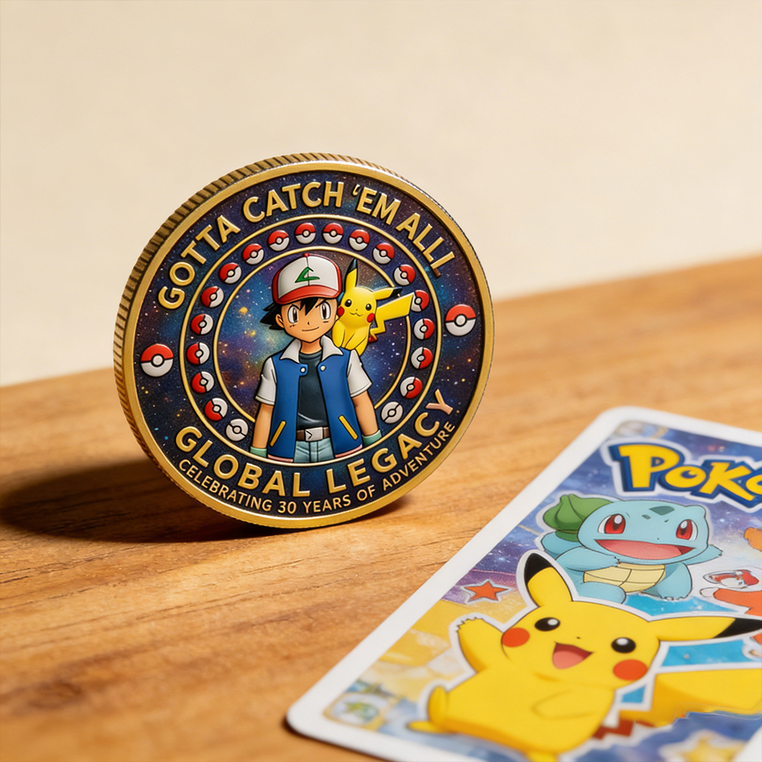 Limited Edition Anime Monster 30th Anniversary Printed Metal Coin