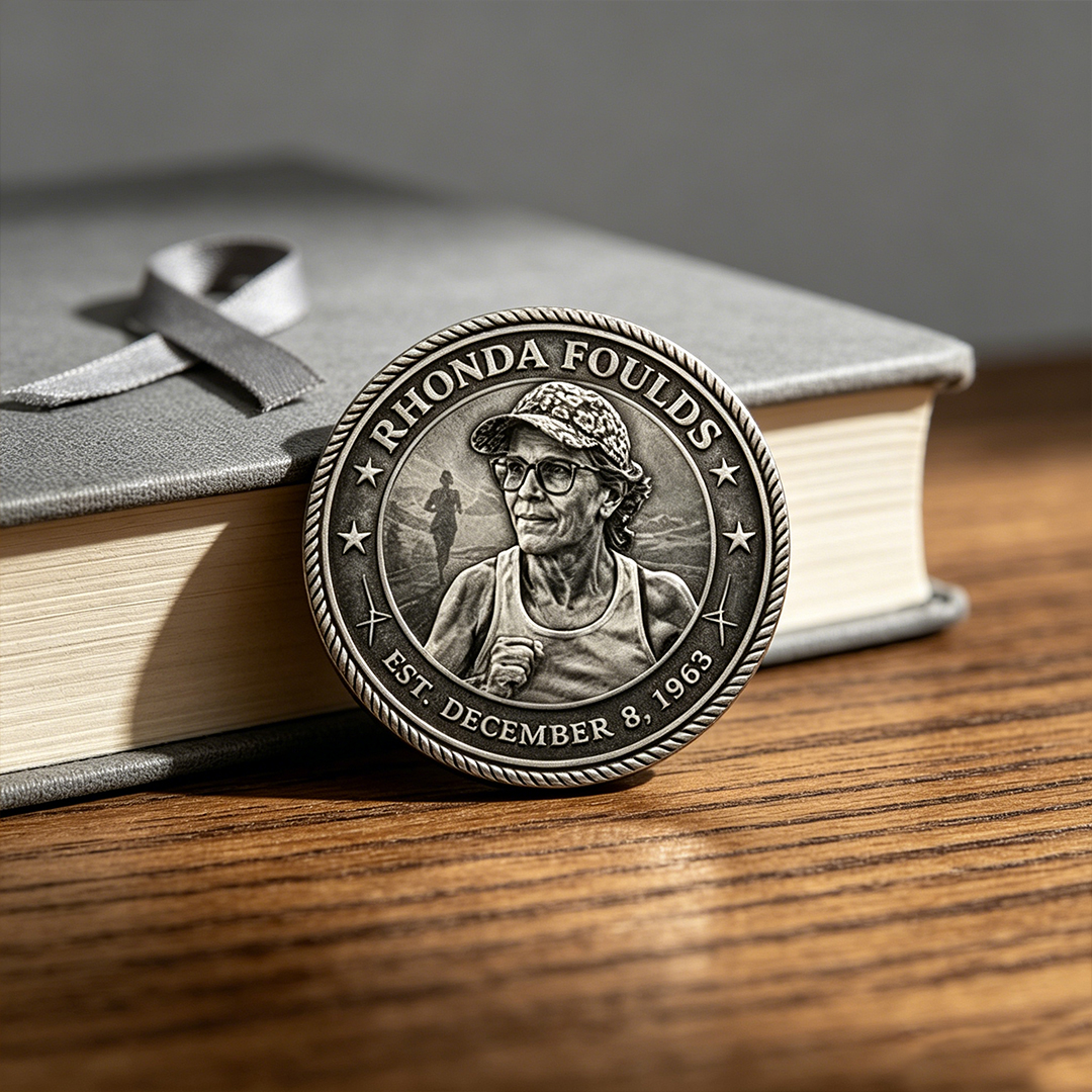 Rhonda Strong No Finish Line For Courage Coin