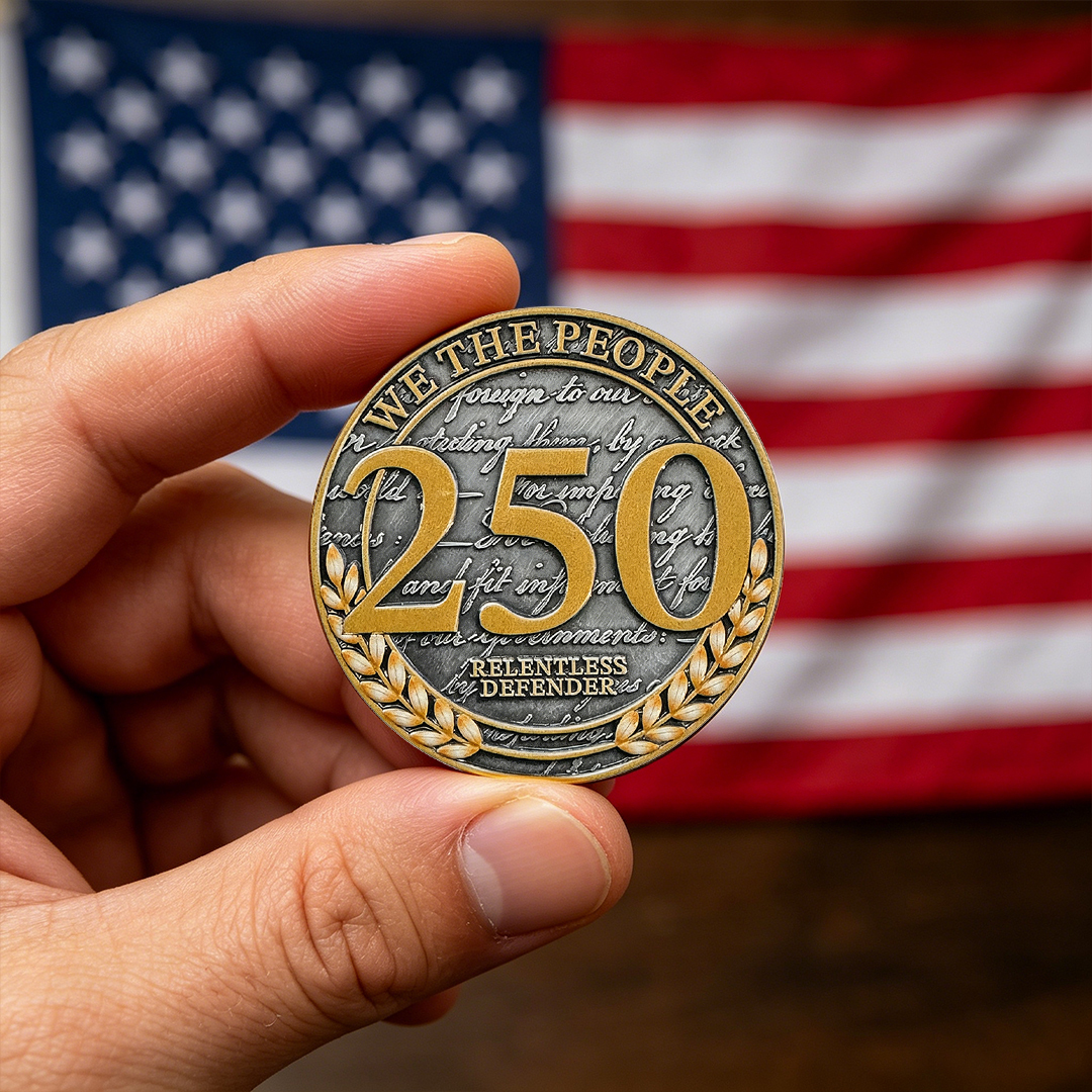 United States 250th Anniversary Relentless Defender Commemorative Coin