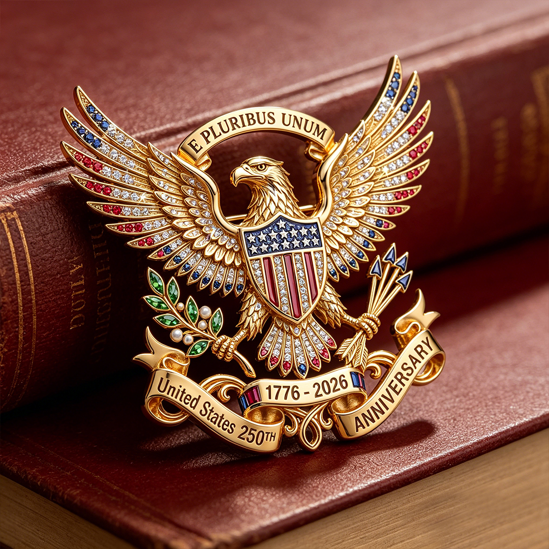 US 250th Anniversary Brooch Pin