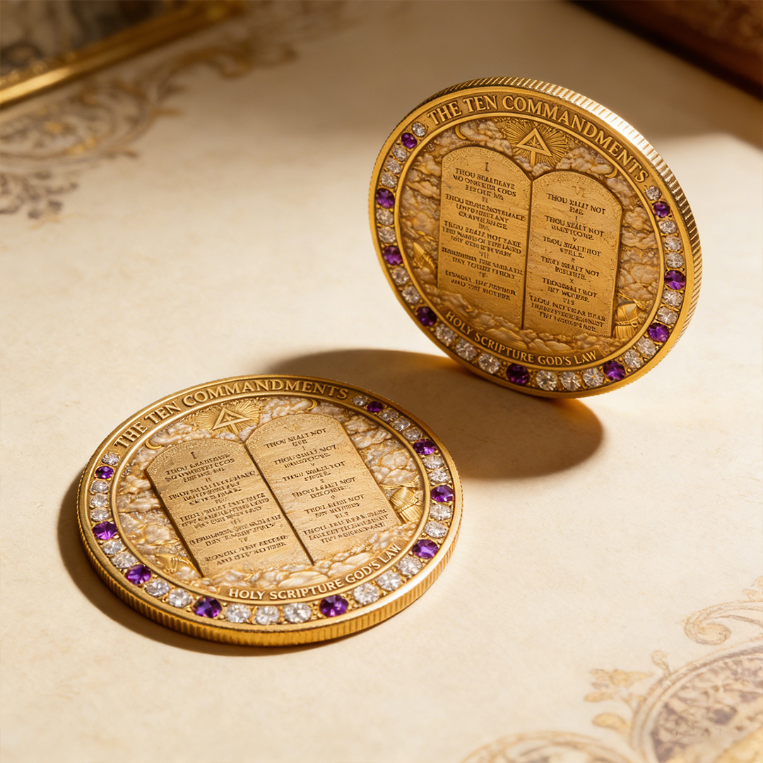 🏆Flash Sale 60% OFF - Jesus Christ & The Ten Commandments Commemorative Coin