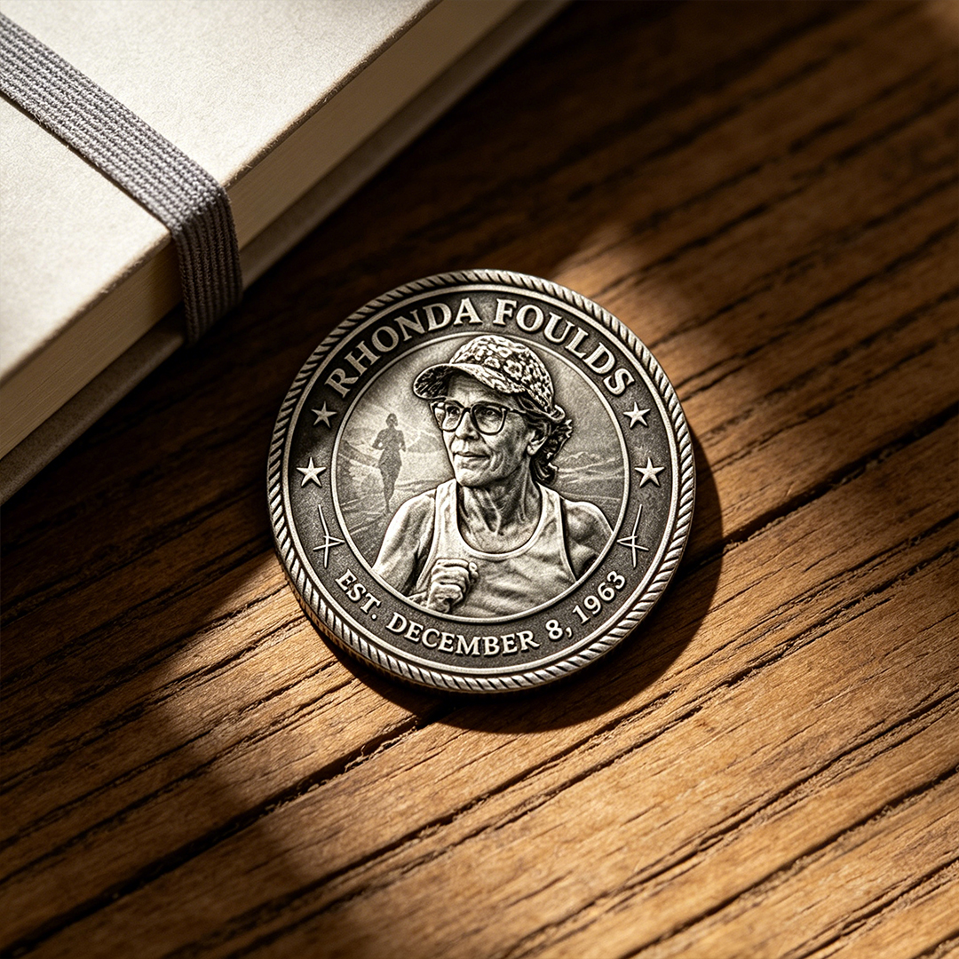 Rhonda Strong No Finish Line For Courage Coin