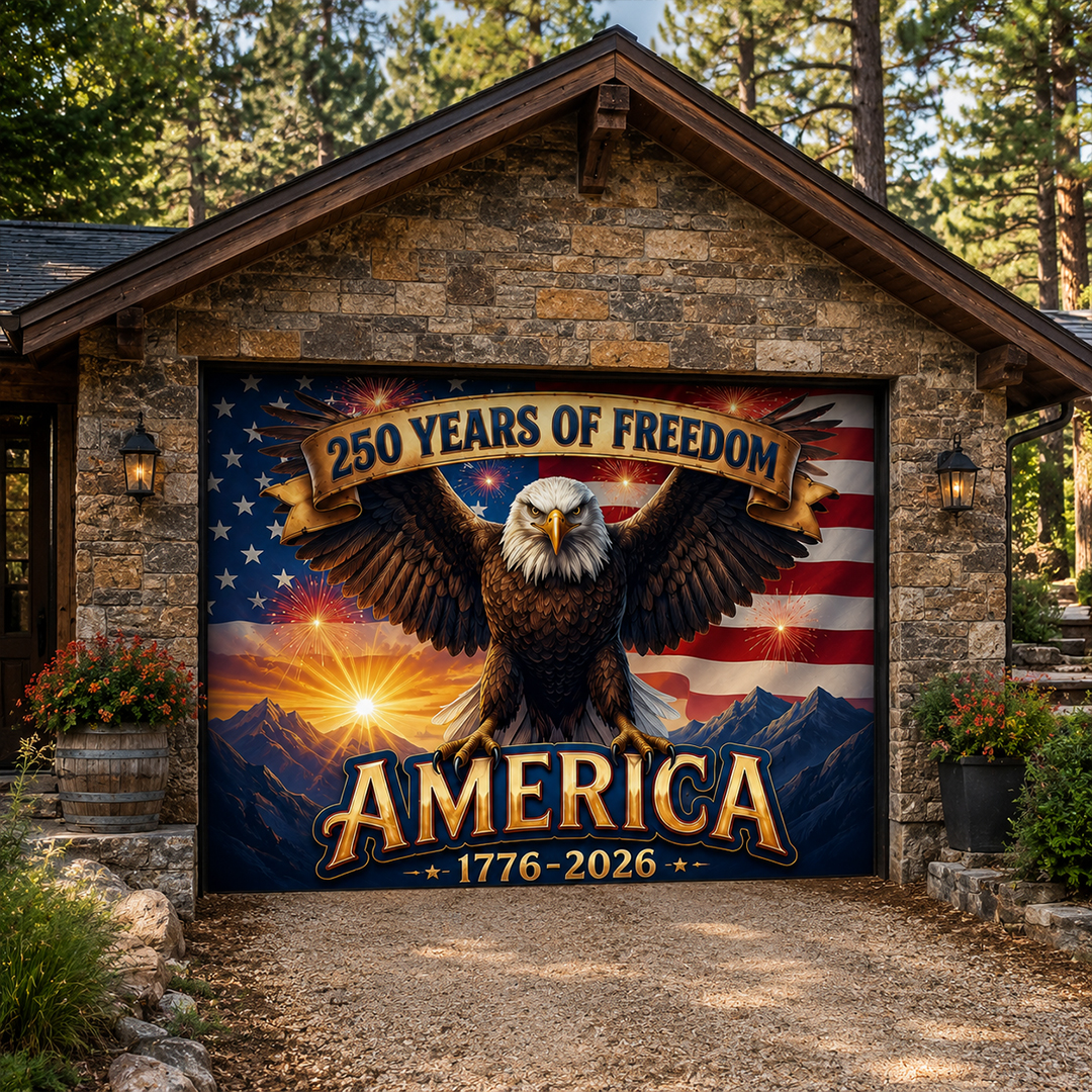 America’s 250th Anniversary | Patriotic Garage Door Cover