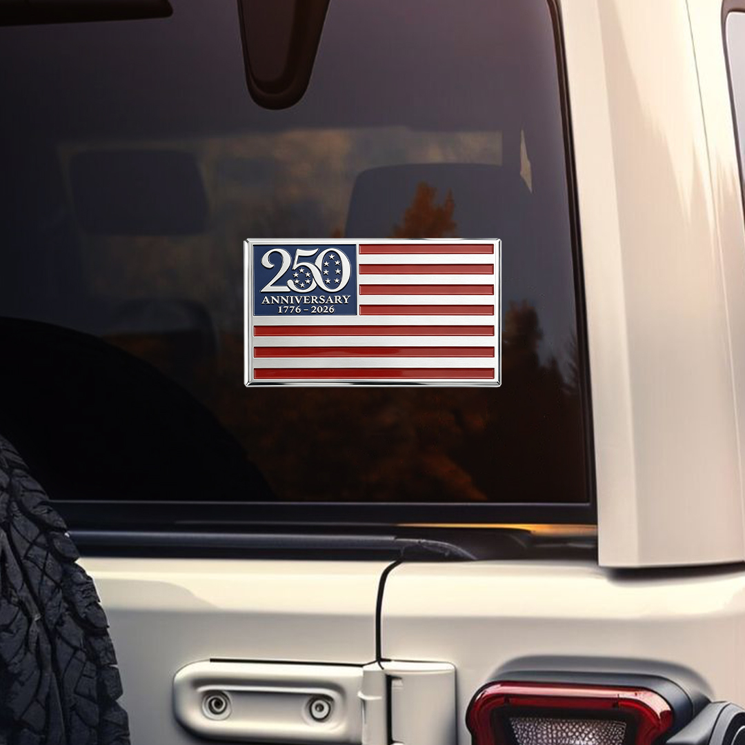 BUY 1 GET 1 FREE 🔥★250th Anniversary Metal Flag Emblem★