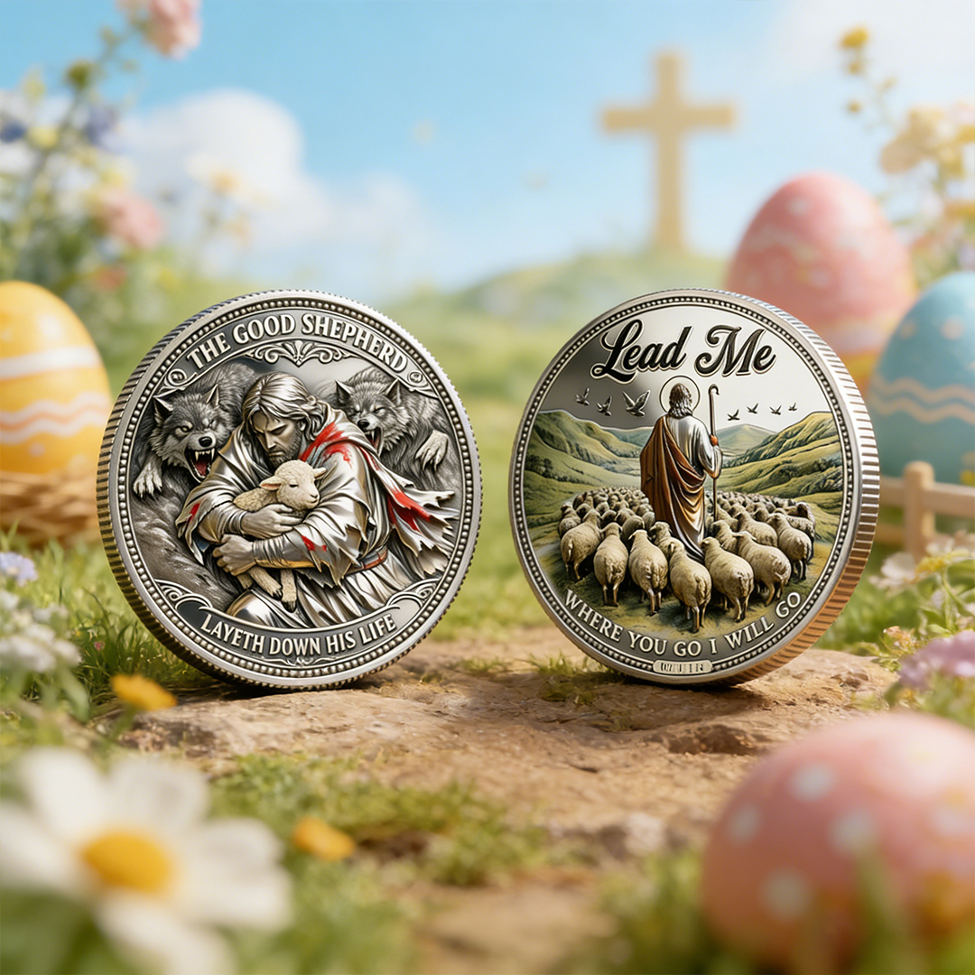 “The Good Shepherd – Lead Me” Faith Commemorative Coin ✝️🐑