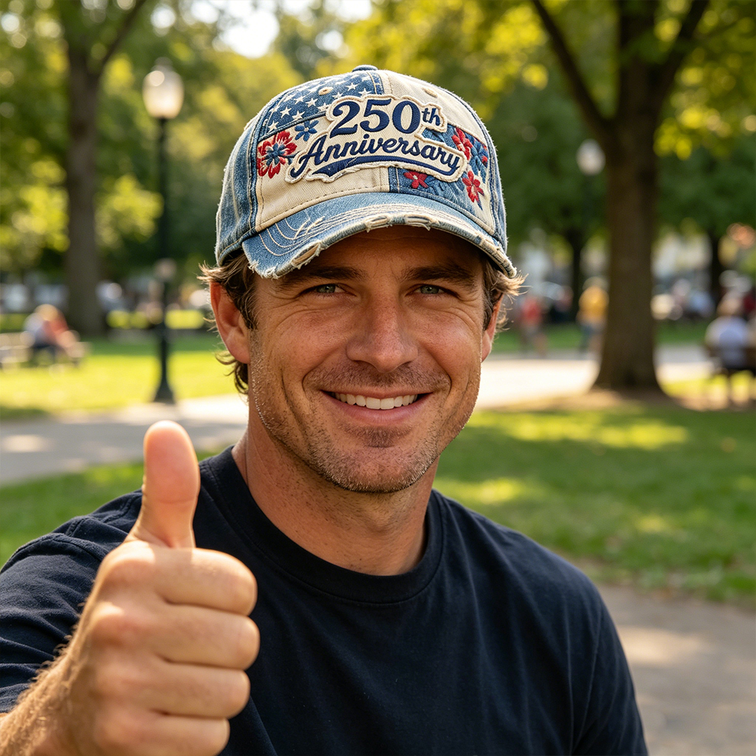 250th Anniversary of U.S.A Flowers & Stars Hat