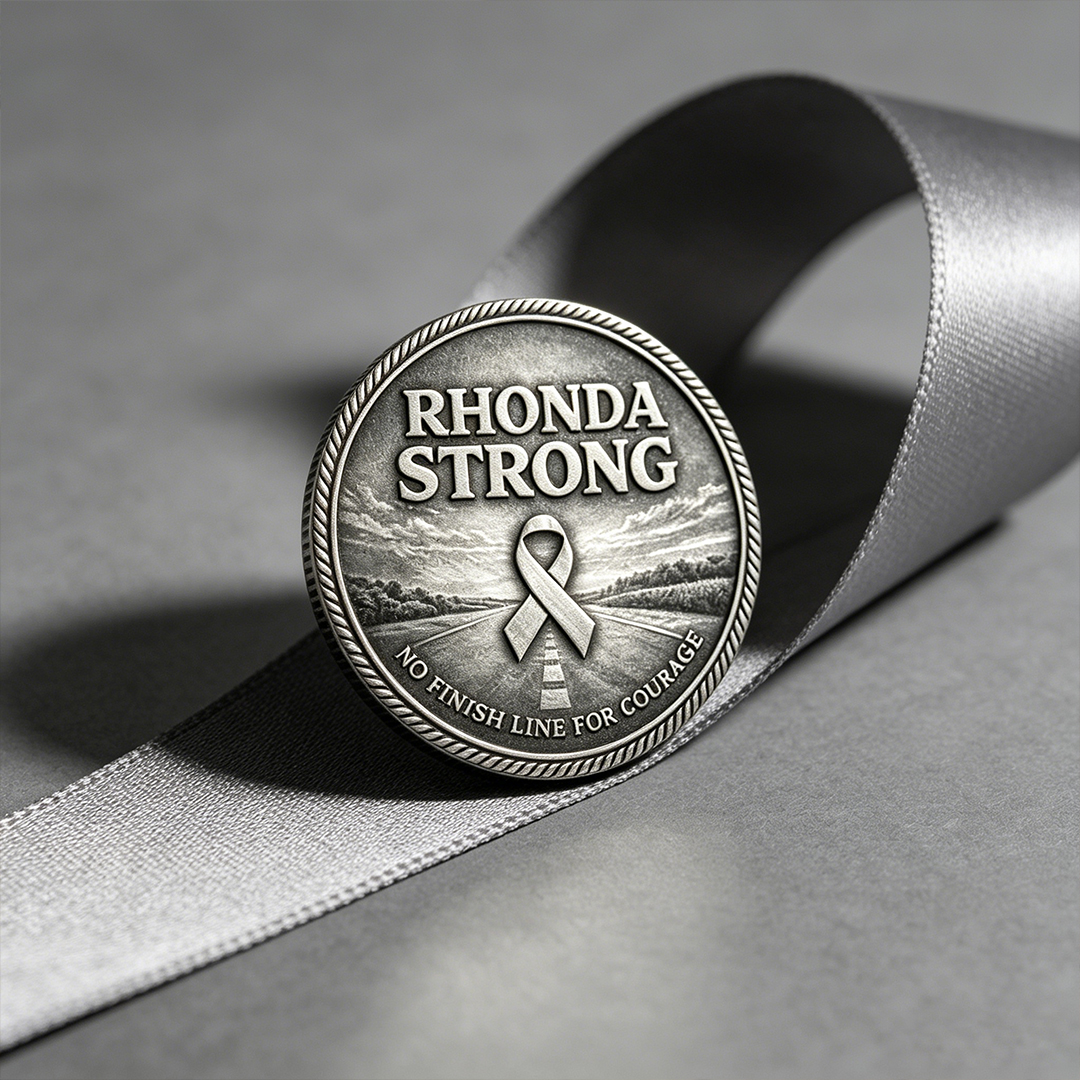 Rhonda Strong No Finish Line For Courage Coin