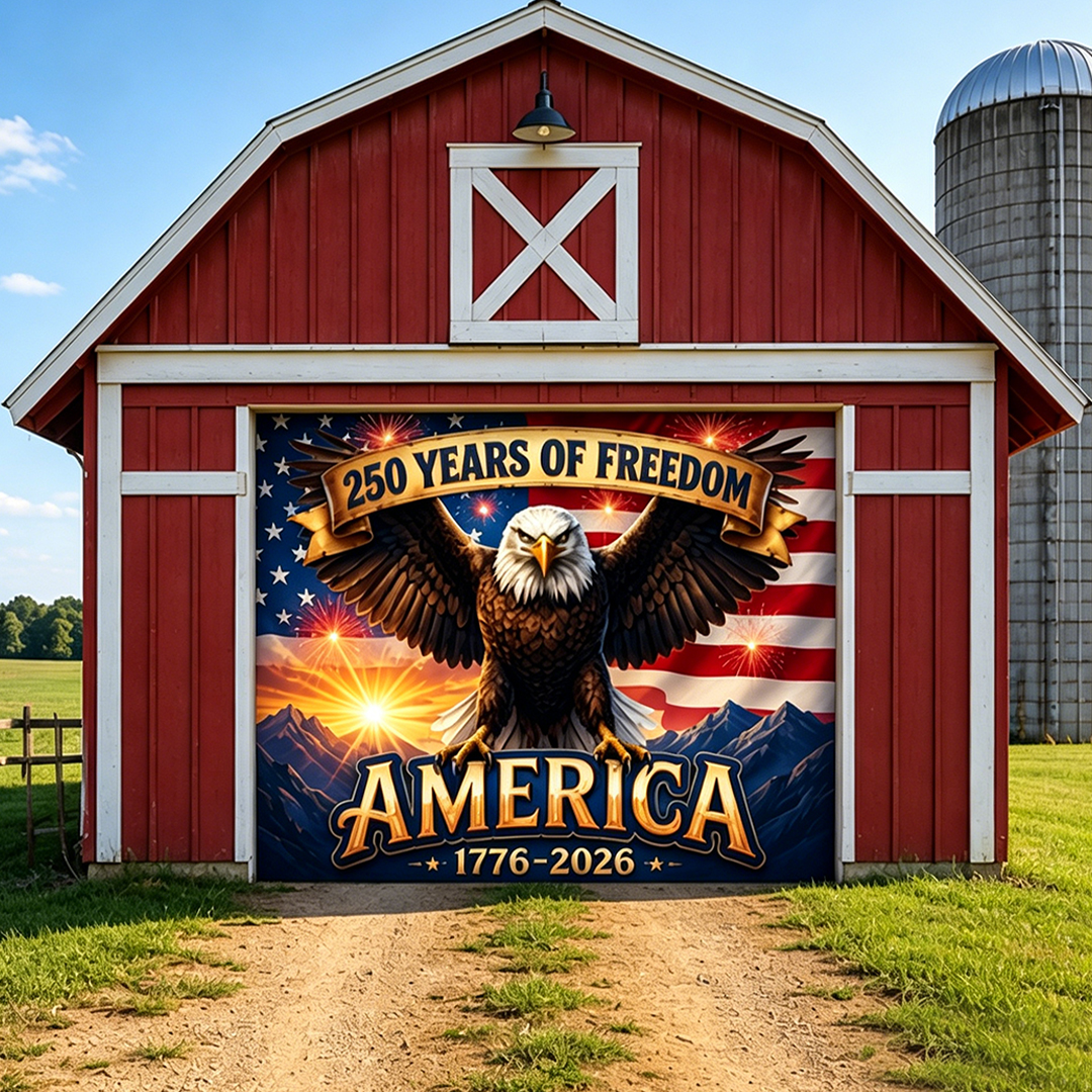 America’s 250th Anniversary | Patriotic Garage Door Cover