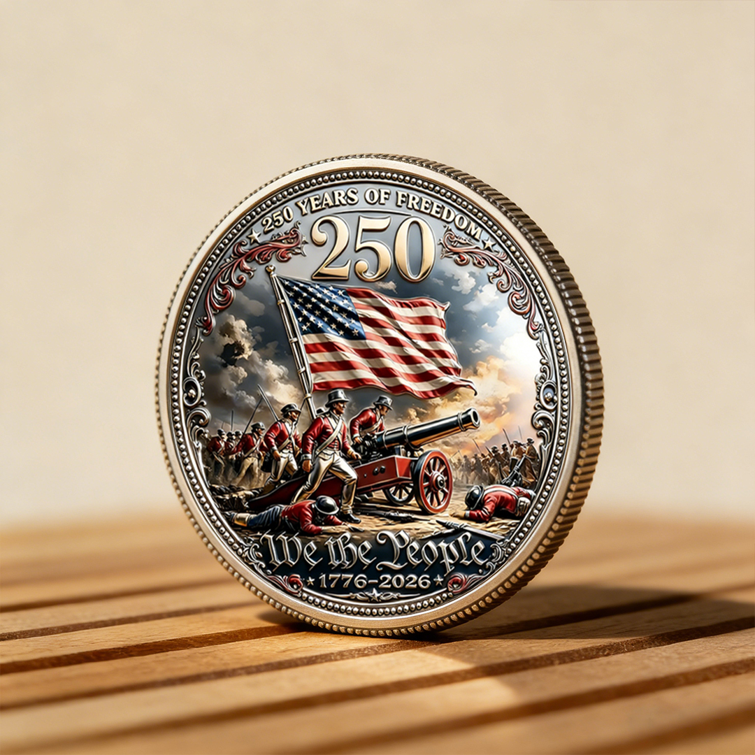 Flash Sale 60% OFF -“250 Years of Freedom” – America Semiquincentennial Commemorative Coin (1776–2026) 🇺🇸🪙
