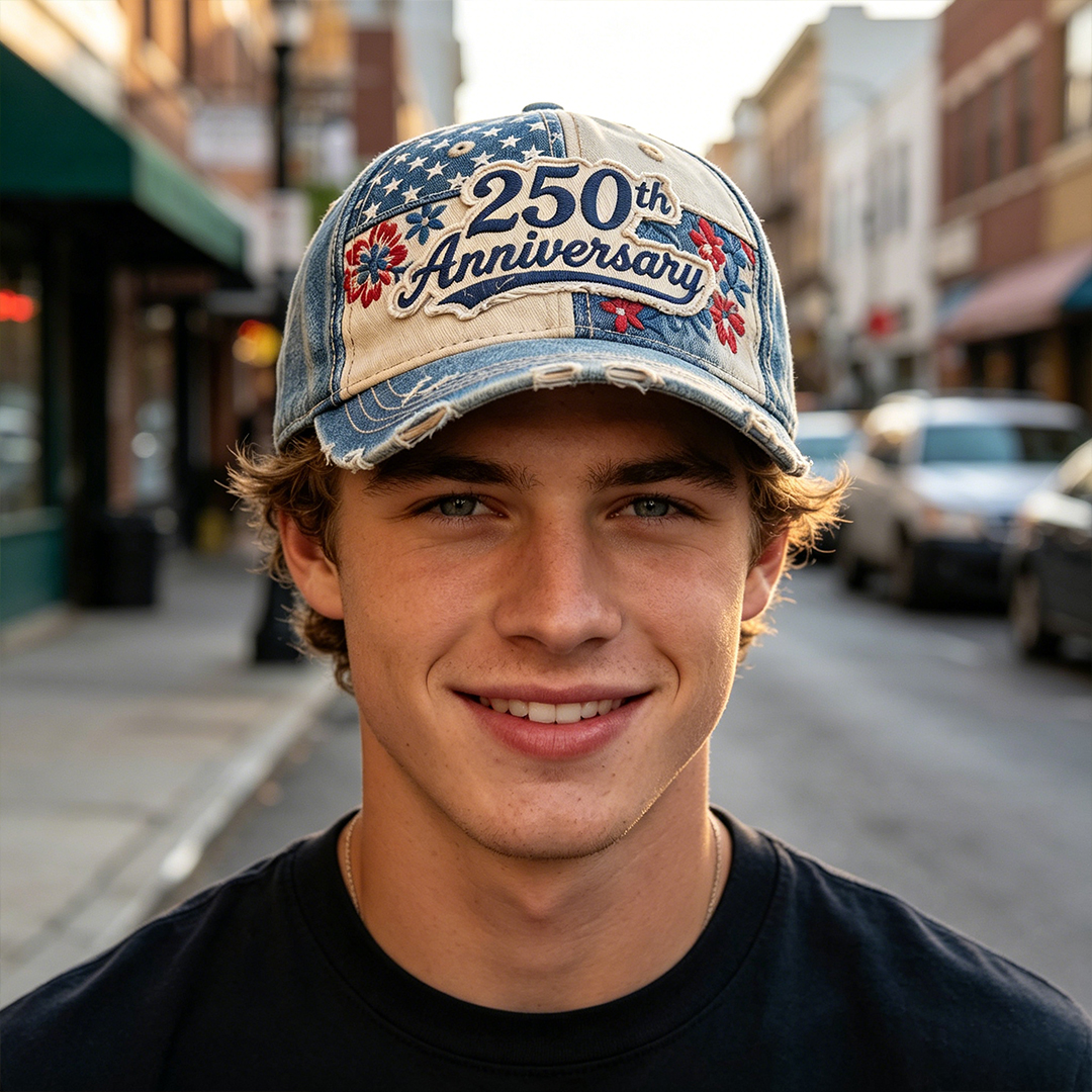 250th Anniversary of U.S.A Flowers & Stars Hat