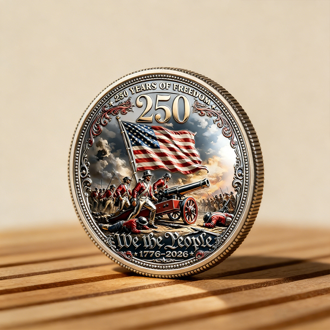 Flash Sale 60% OFF -“250 Years of Freedom” – America Semiquincentennial Commemorative Coin (1776–2026) 🇺🇸🪙