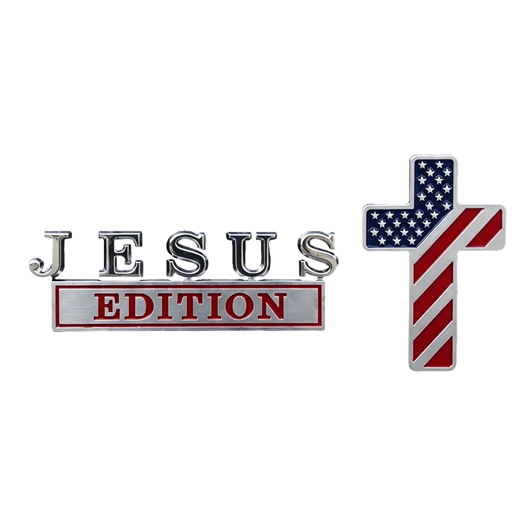 ✝Blessed Jesus Edition Cross Car Sticker