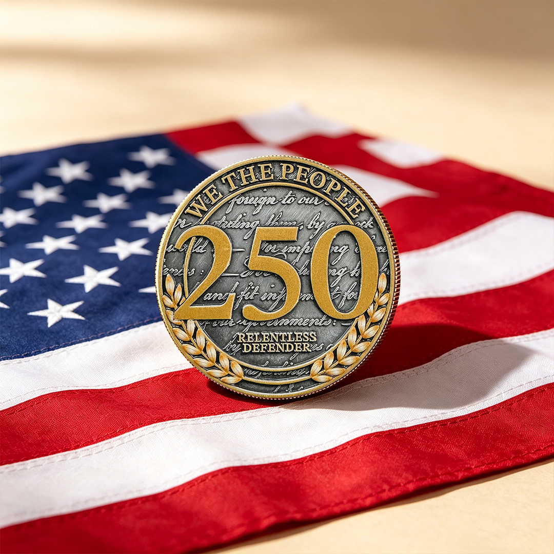 United States 250th Anniversary Relentless Defender Commemorative Coin