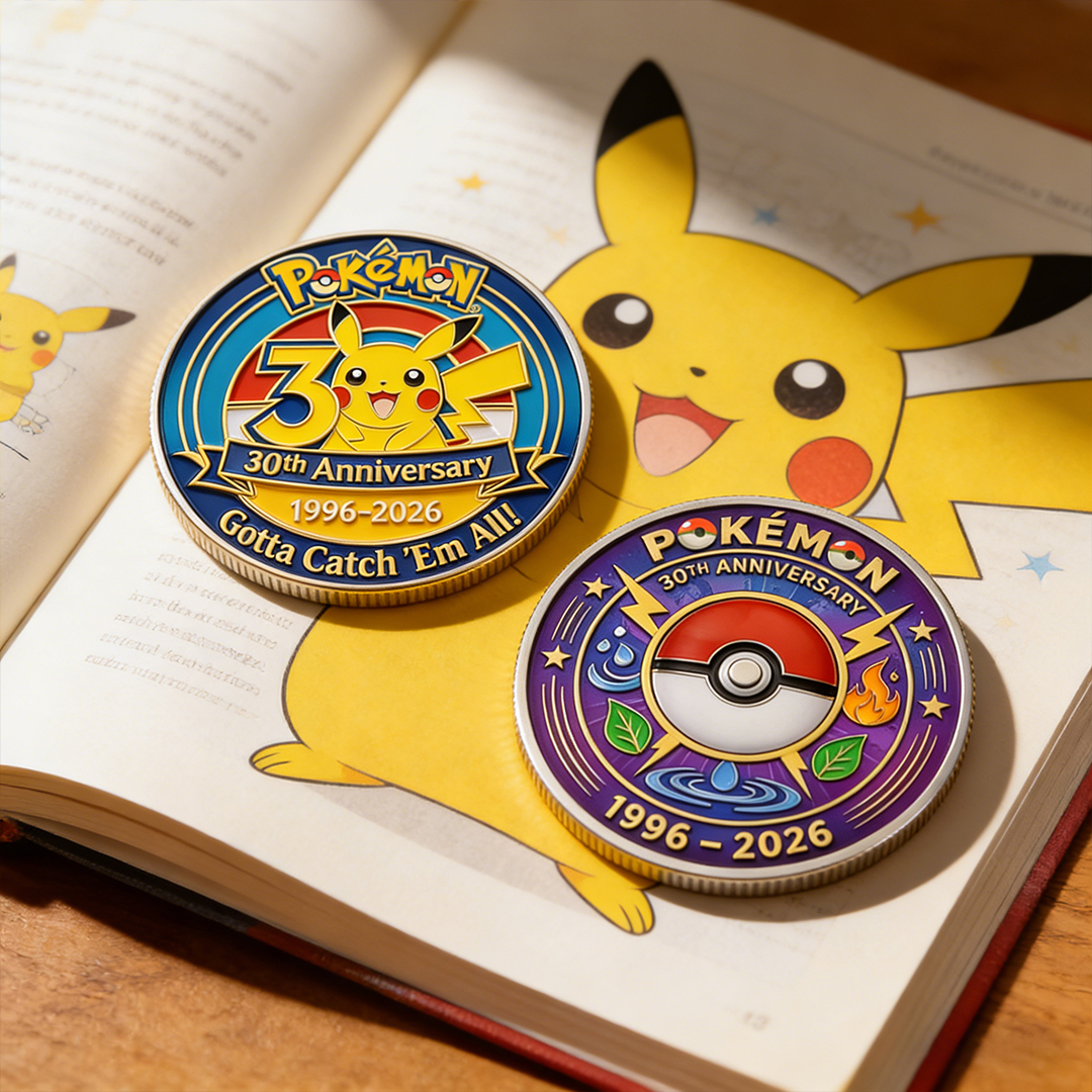 Poke 30th Anniversary Pika Collector Edition Printed Coin