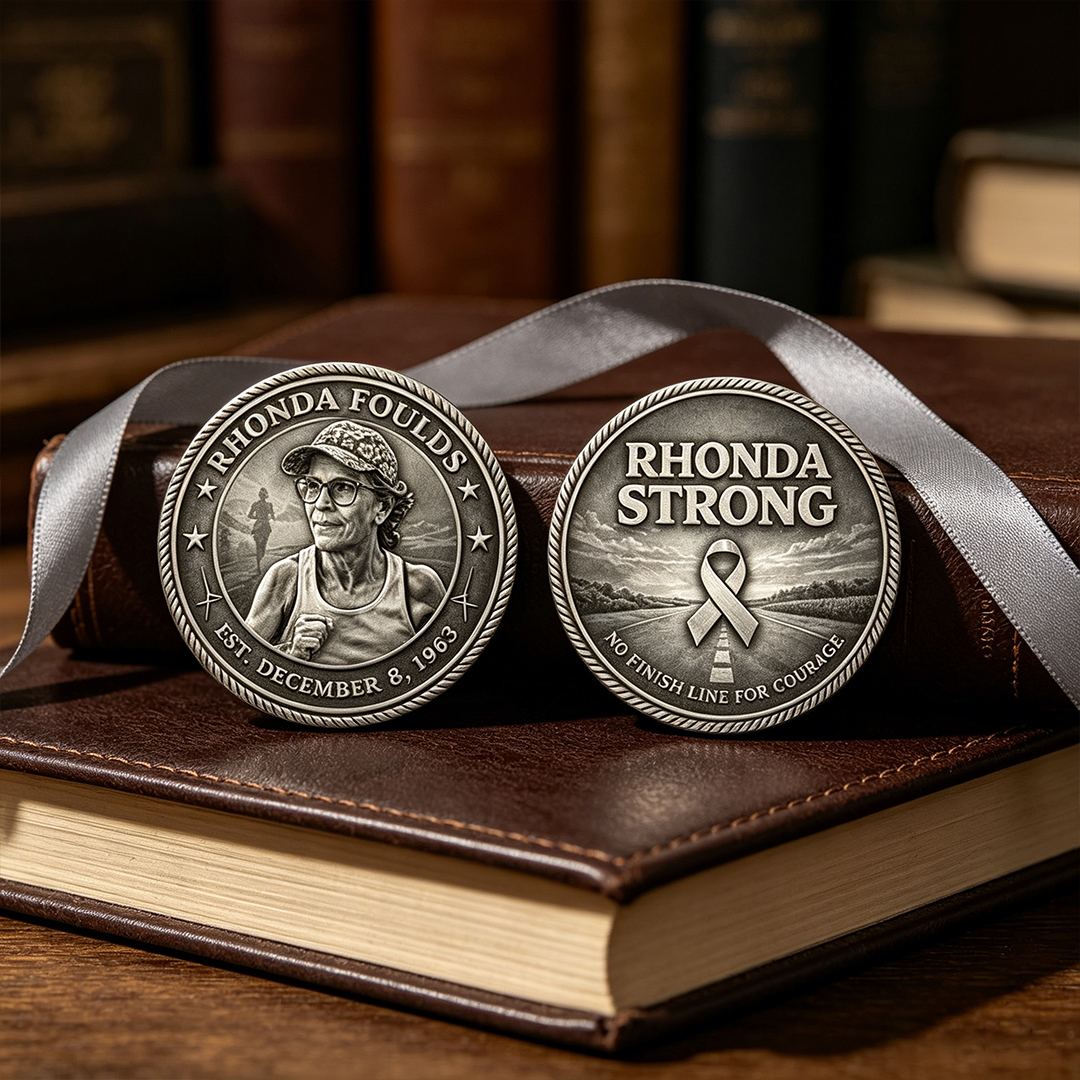 Rhonda Strong No Finish Line For Courage Coin