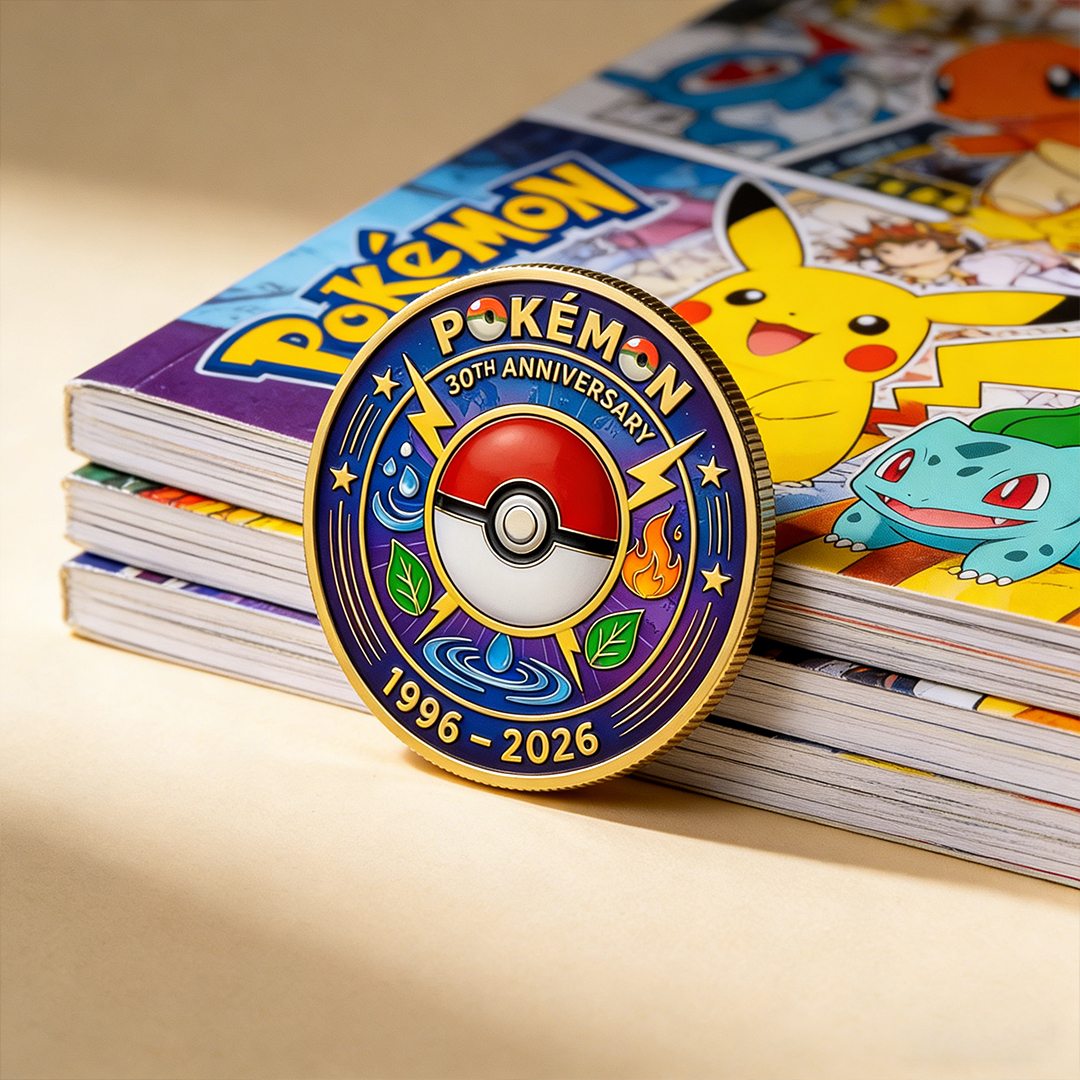 Limited Edition Anime Monster 30th Anniversary Printed Metal Coin
