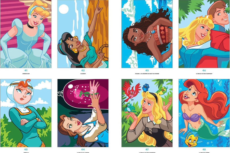 Princess Mystery Color-by-Number Coloring Book