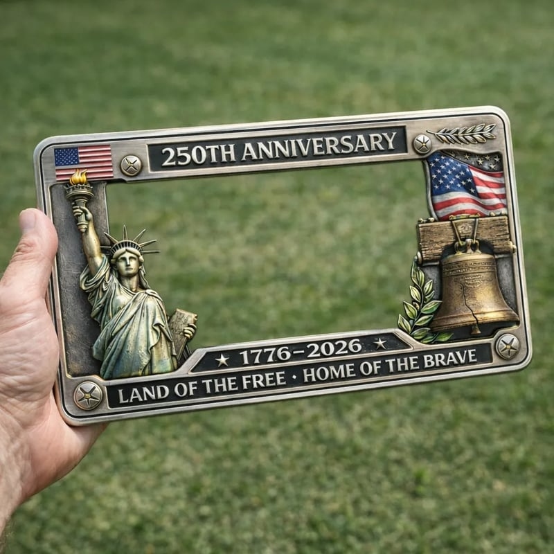 🔥LAST DAY 49% OFF - 🇺🇸 250th Anniversary Commemorative License Plate Frame🗽