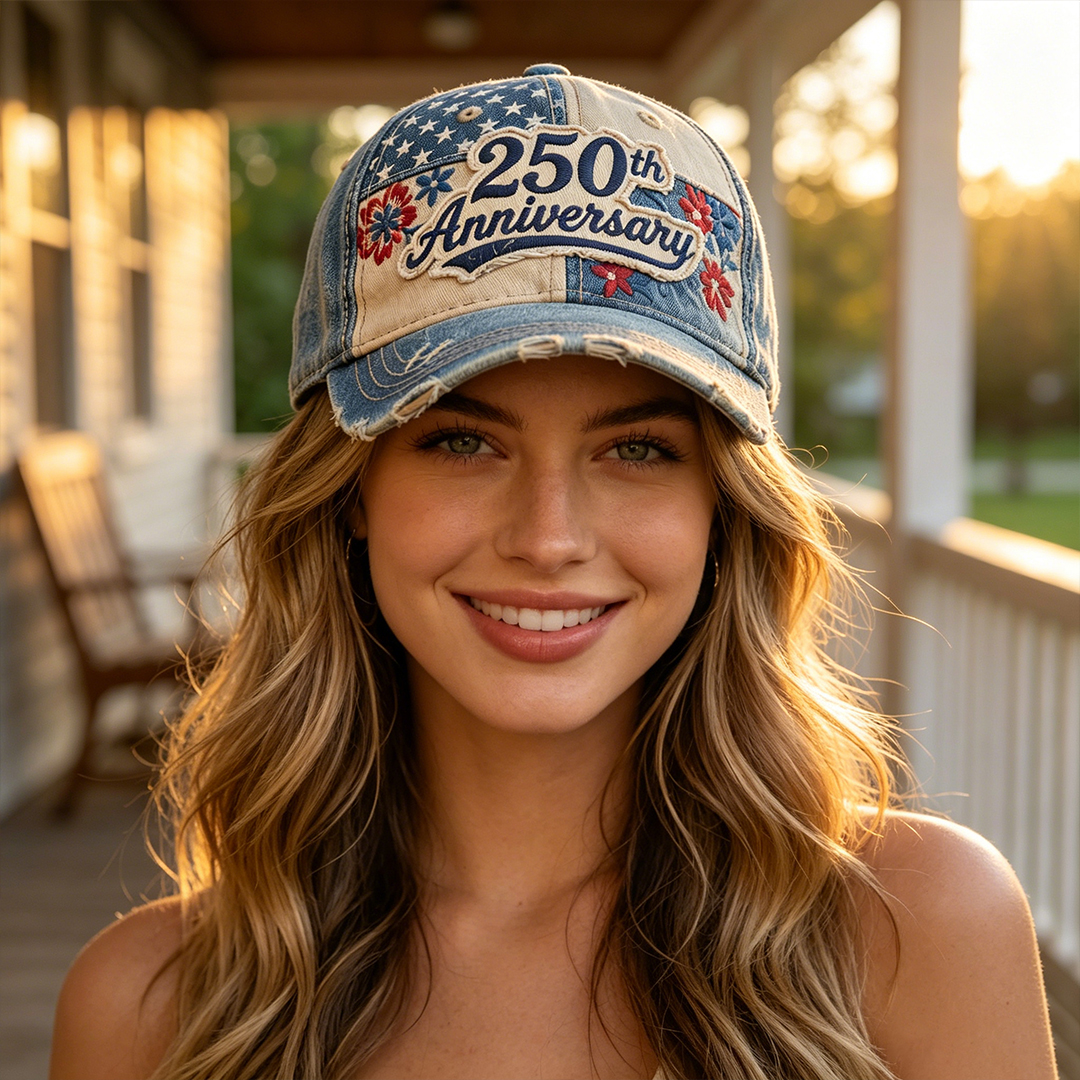 250th Anniversary of U.S.A Flowers & Stars Hat