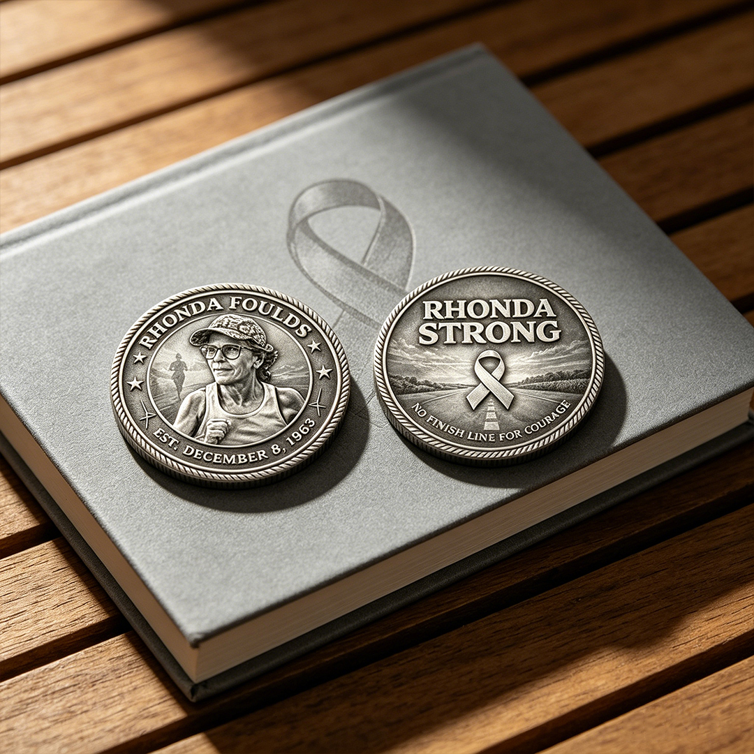 Rhonda Strong No Finish Line For Courage Coin