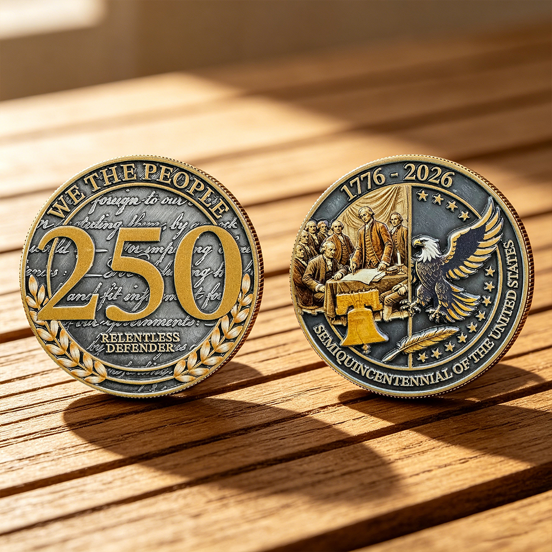 United States 250th Anniversary Relentless Defender Commemorative Coin
