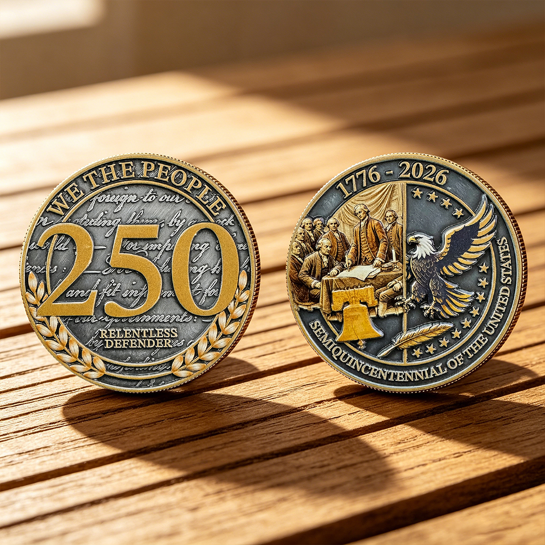 United States 250th Anniversary Relentless Defender Commemorative Coin