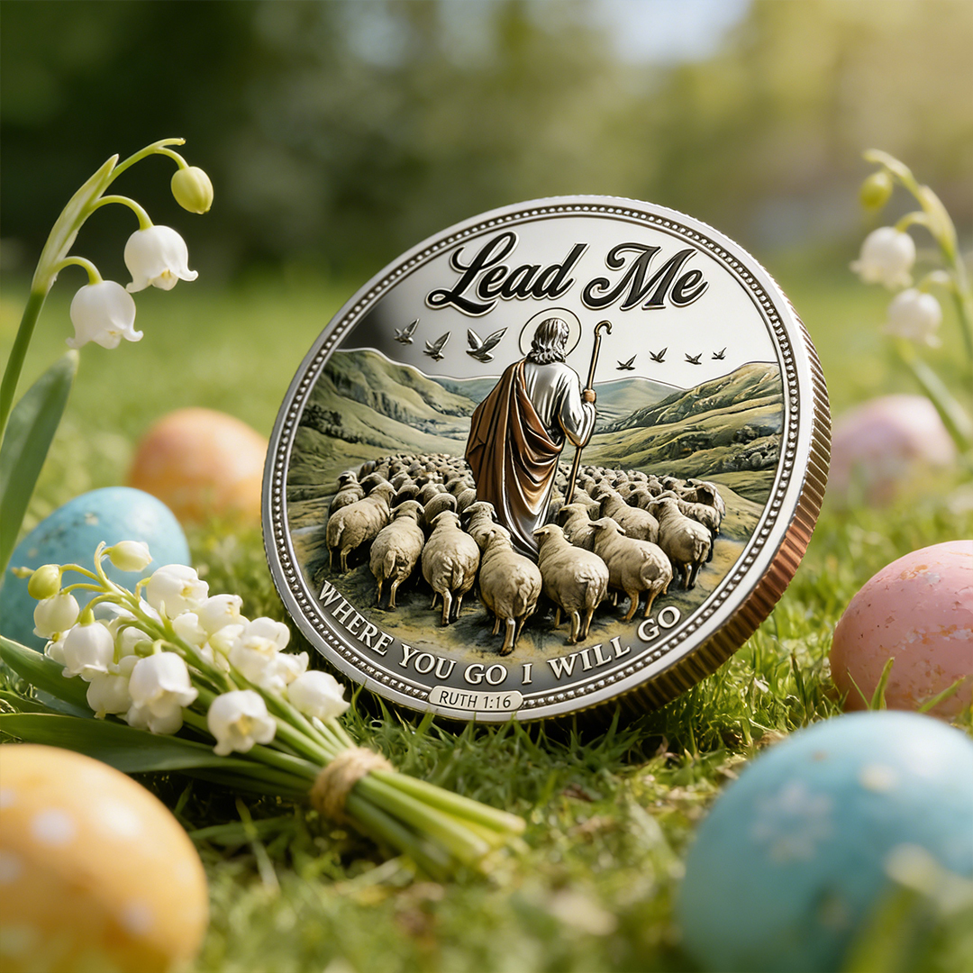“The Good Shepherd – Lead Me” Faith Commemorative Coin ✝️🐑
