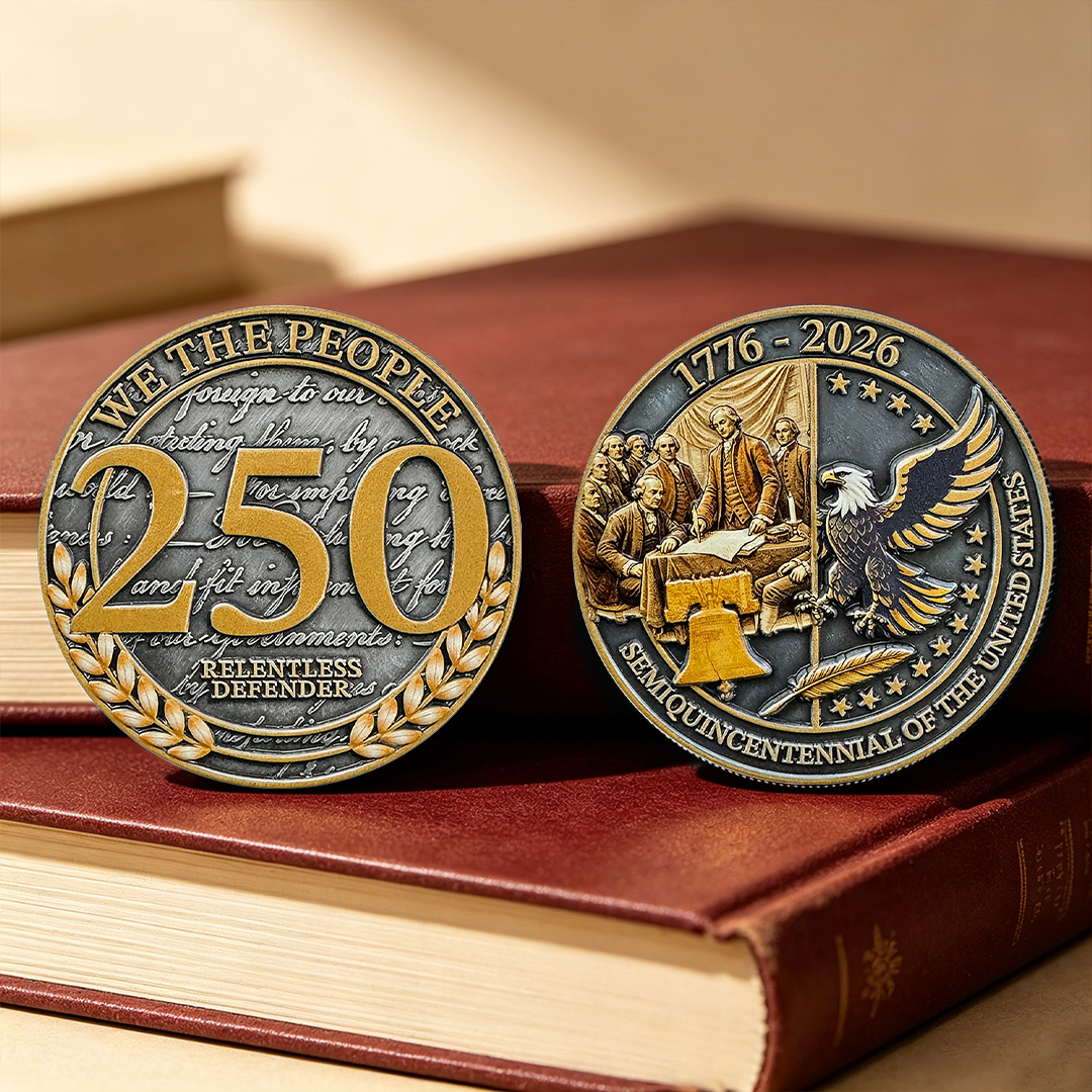 United States 250th Anniversary Relentless Defender Commemorative Coin
