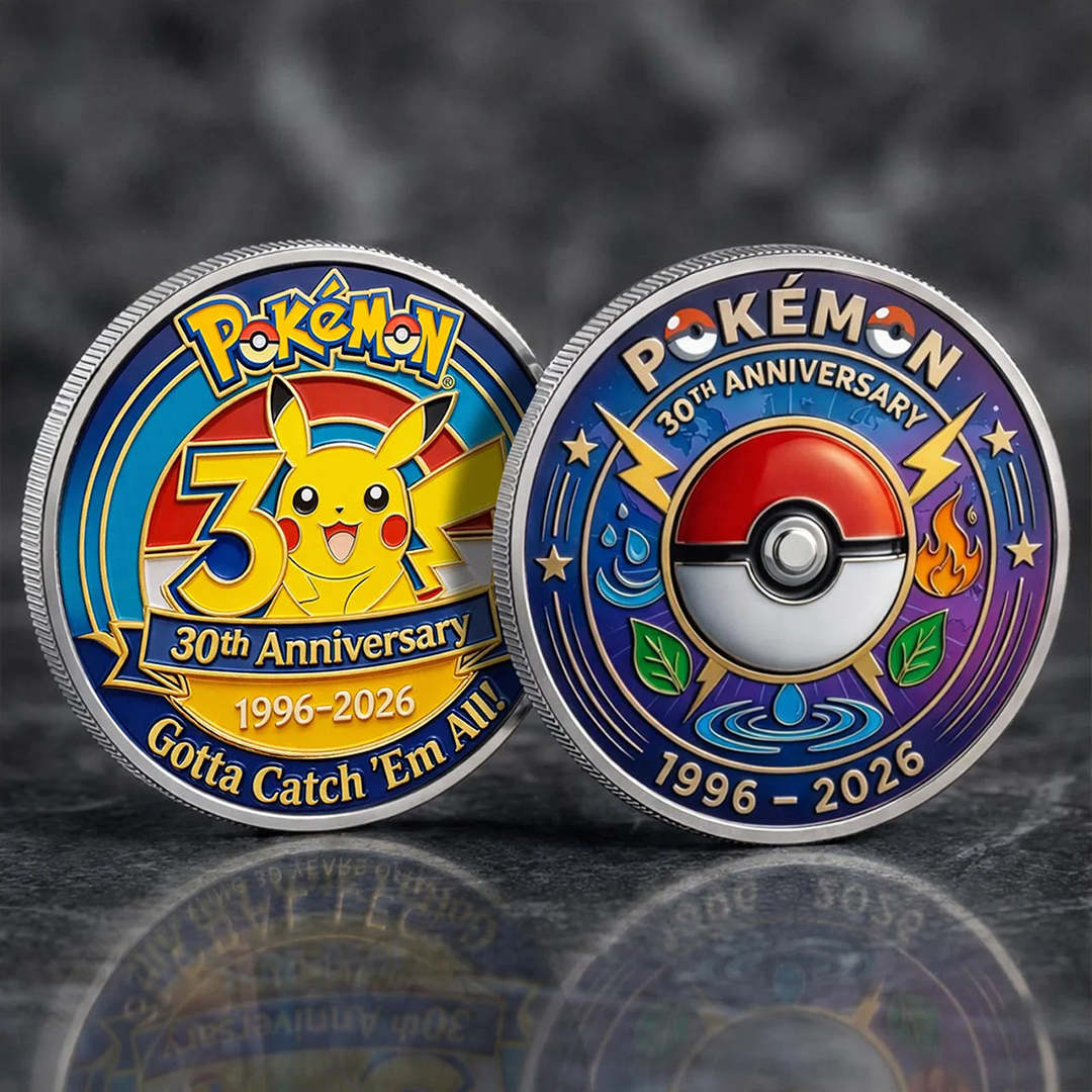 Poke 30th Anniversary Pika Collector Edition Printed Coin