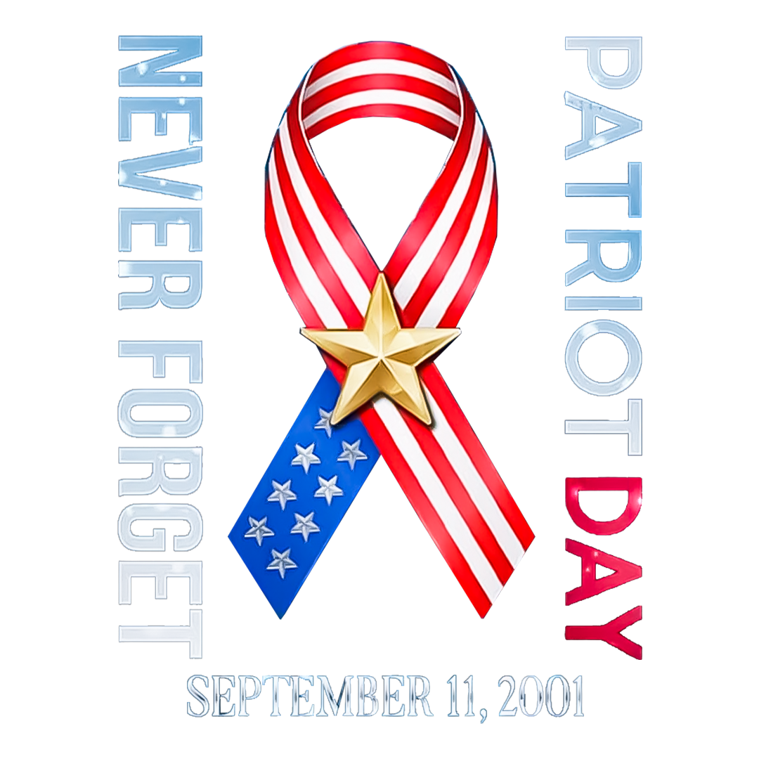 Never Forget The Ribbon Patriot Day Sticker