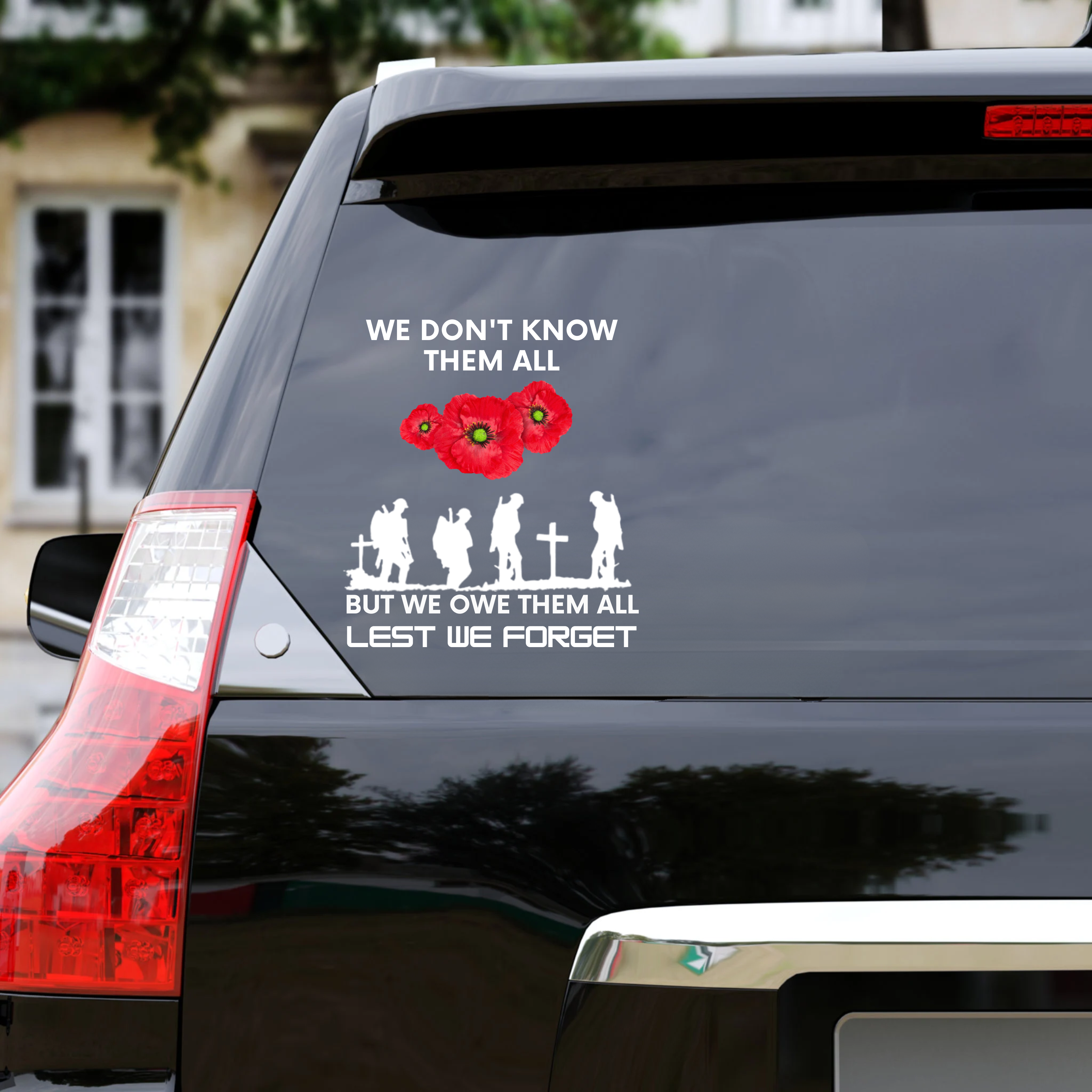 Honor and Remember Our Heroes Car Decal