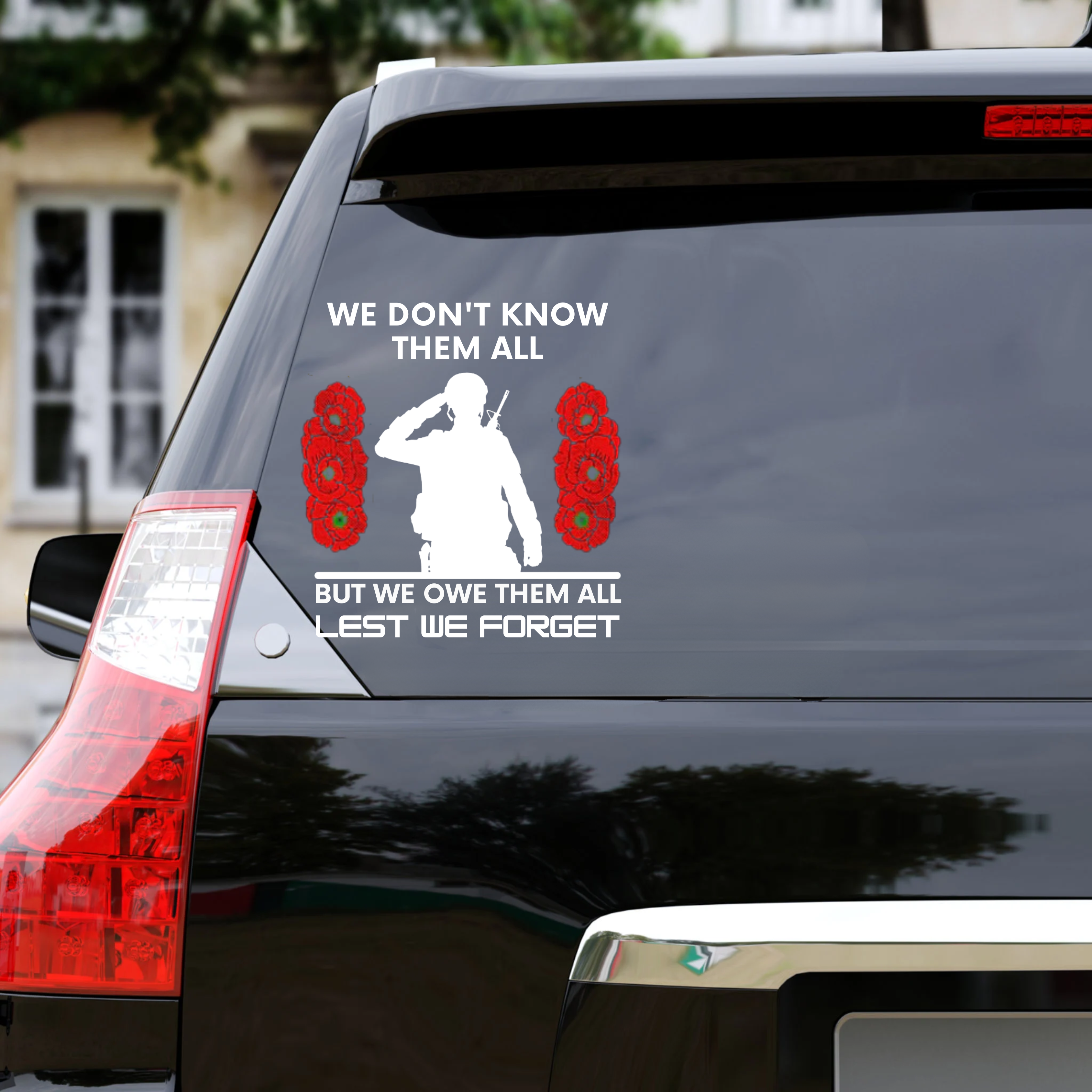 Honor and Remember Our Heroes Car Decal