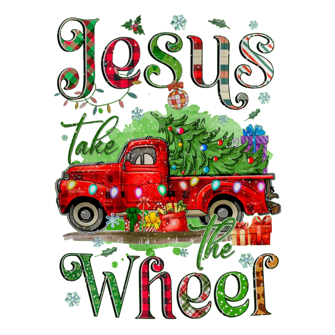 Jesus Take The Wheel Sticker