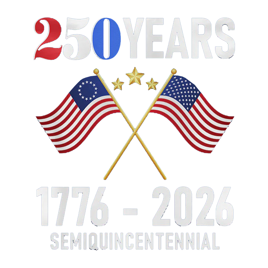1776-2026 250 Years Semi-quincentennial Sticker