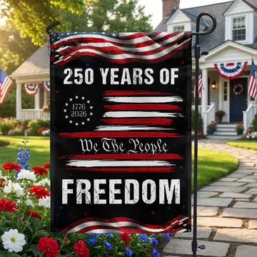 250 Years of Freedom Semiquincentennial Decor, 1776 2026 We The People Patriotic Flag