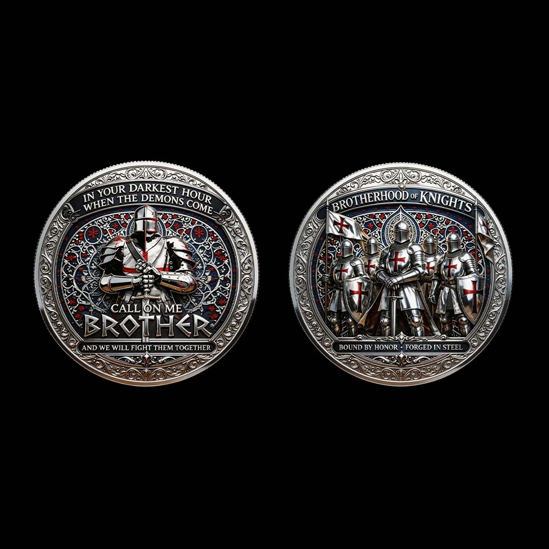 ⚡️Last Day 60% OFF - Brotherhood of Knights Commemorative Coin ⚔️🪙🛡️