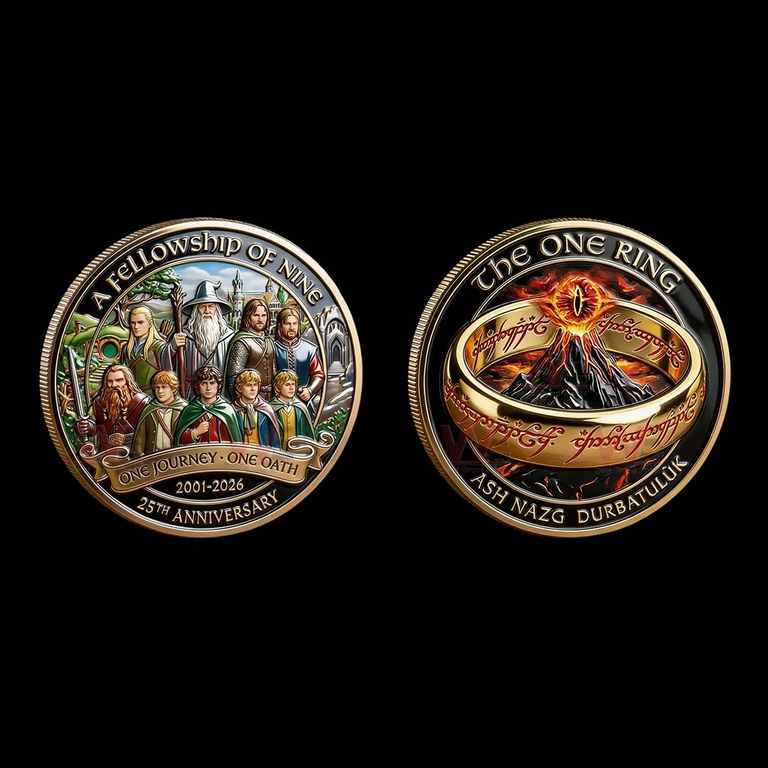 The Lord of the Rings One Journey, One Ring 25th Anniversary Commemorative Coin