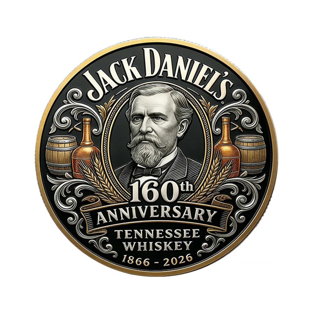 Jack Daniel’s 160th Anniversary 1866-2026 Single Barrel Limited Edition Commemorative Coin