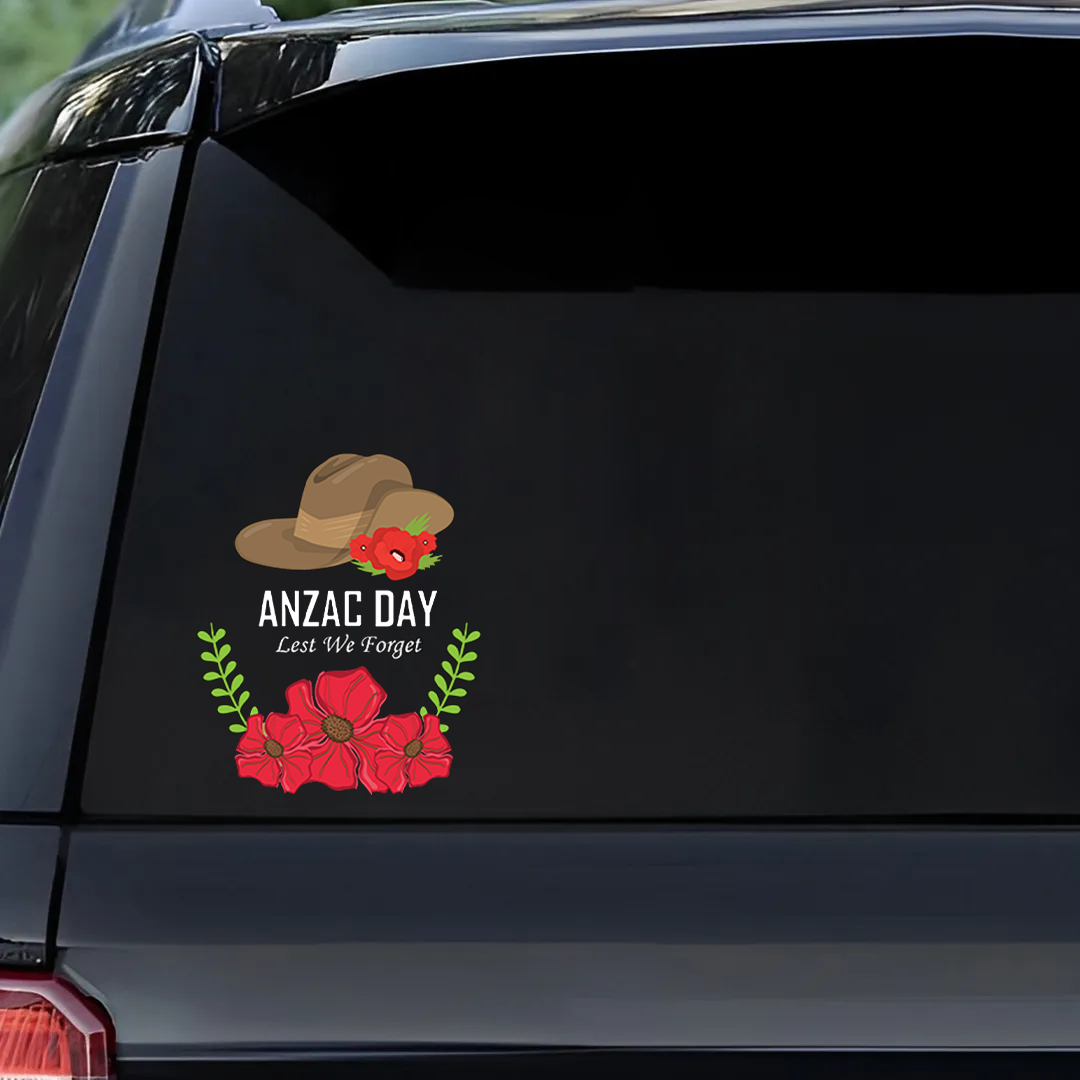 Lest We Forget  Sticker, Anzac Day Veteran Sticker-A0037