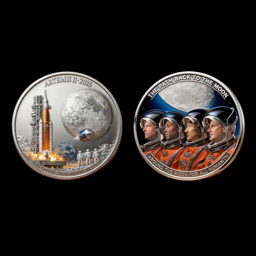 🚀Flash Sale 60% OFF 🌕 Artemis II Lunar Mission Commemorative Coin