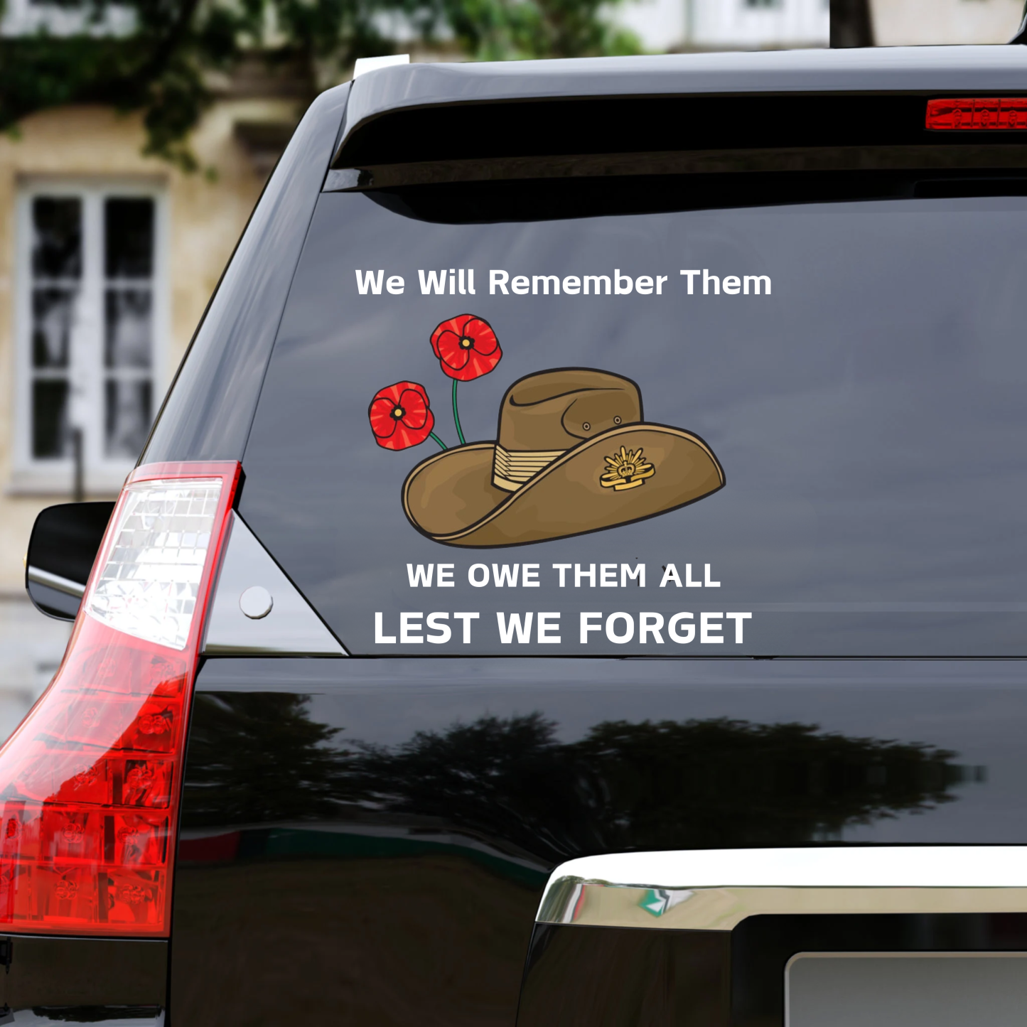 Honor and Remember Our Heroes Car Decal