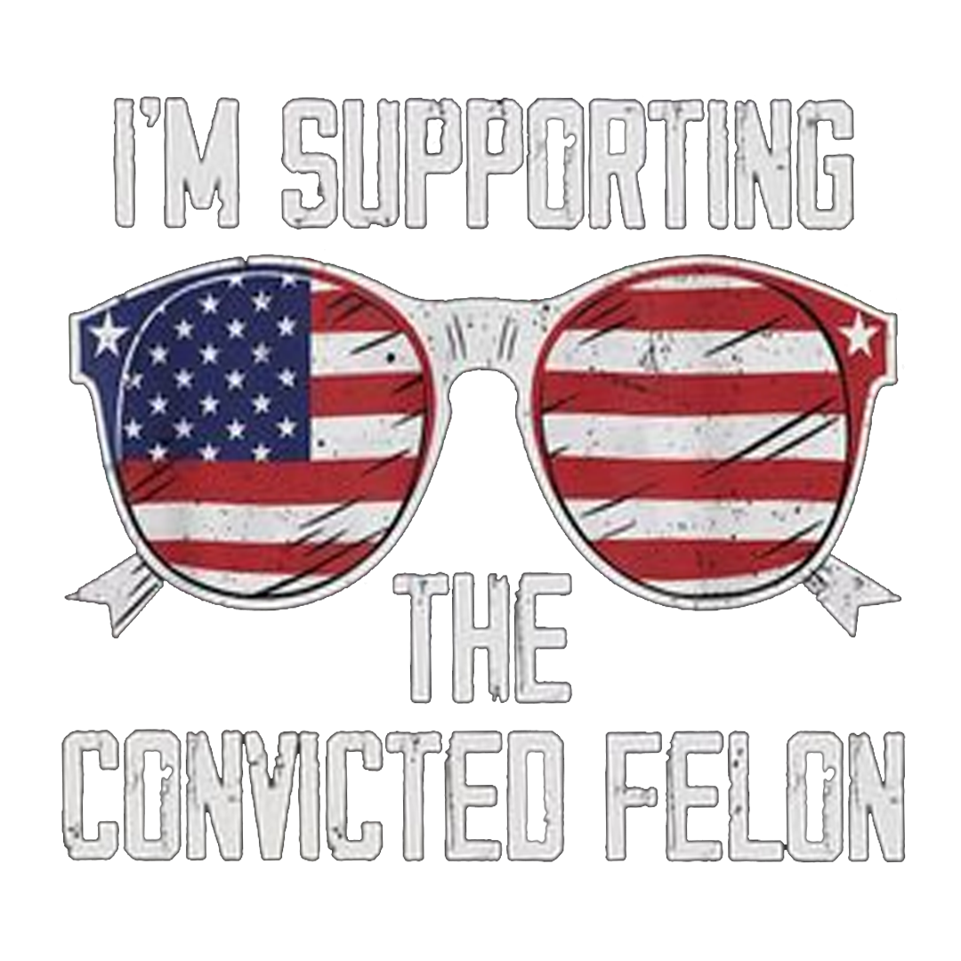 Supporting The Felon Stickers-Independence Day Sticker