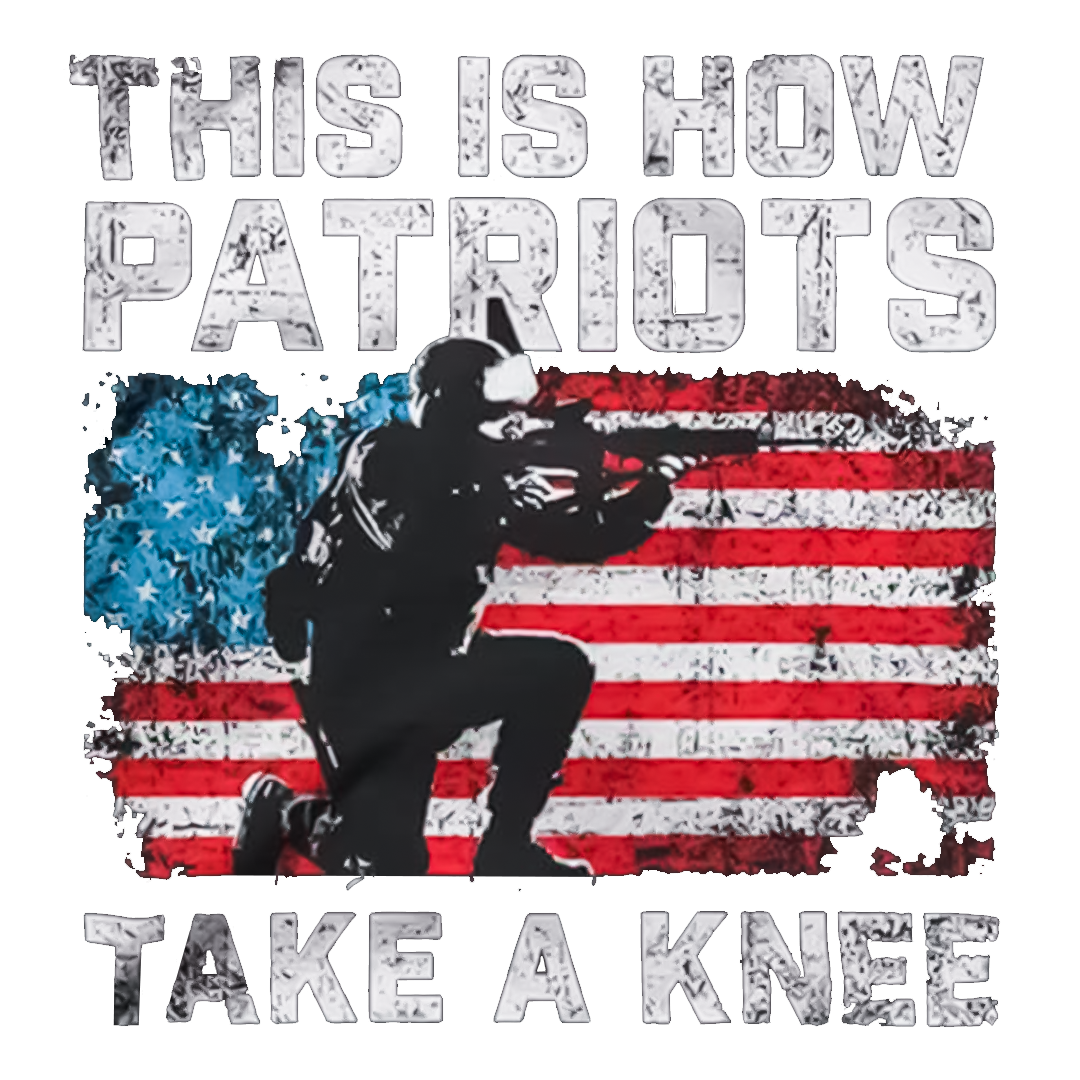 How Patriots Take A Knee Stickers-Independence Day Sticker