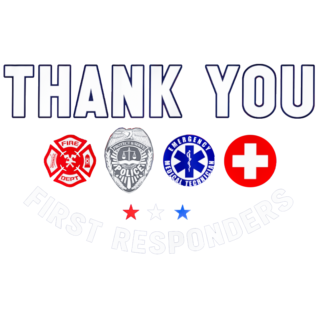 Thank You First Responders Patriot Day Sticker